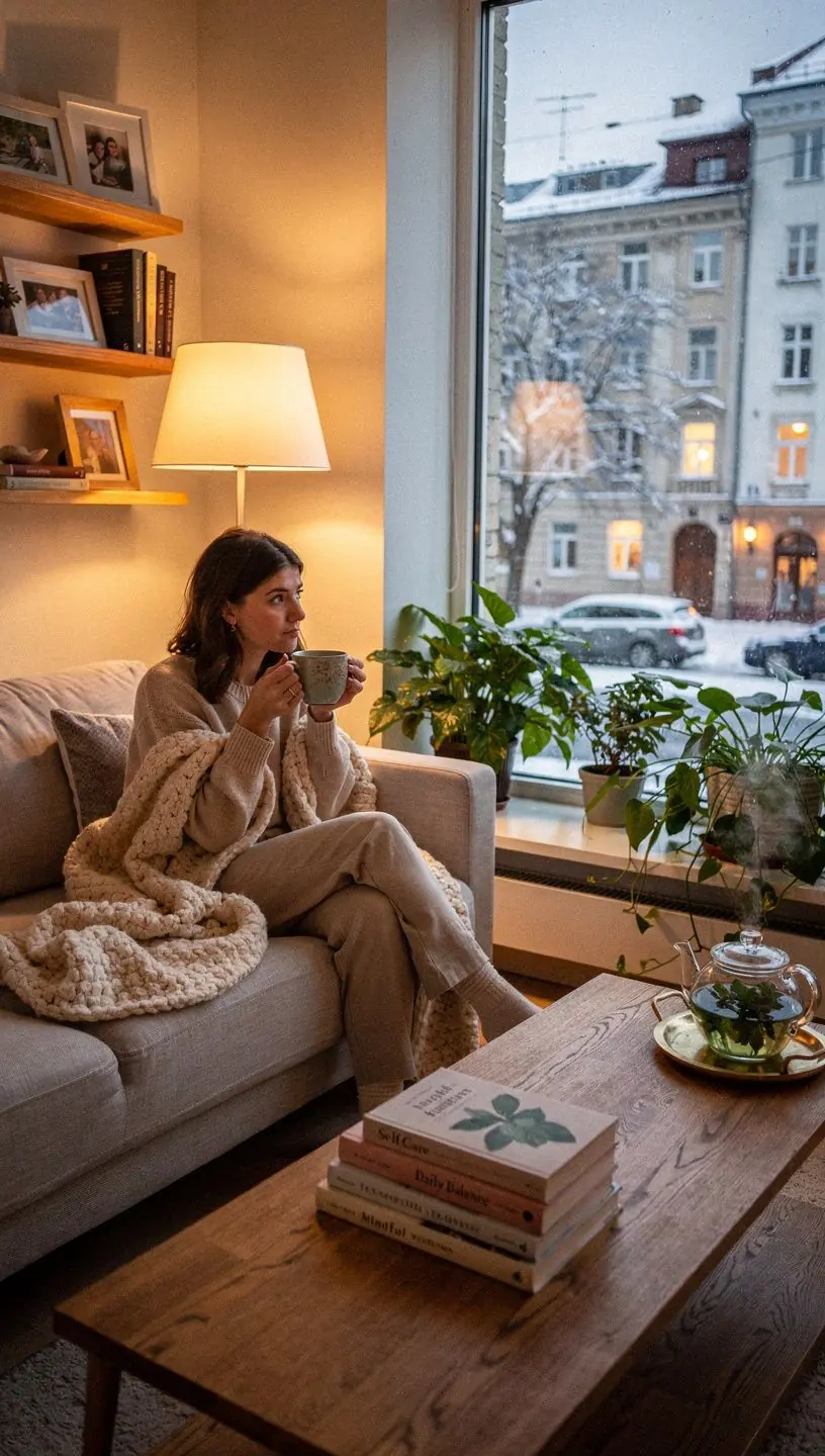 Įvairių rūšių arbatos pakuotės ir priedai išdėstyti ant virtuvės stalo.